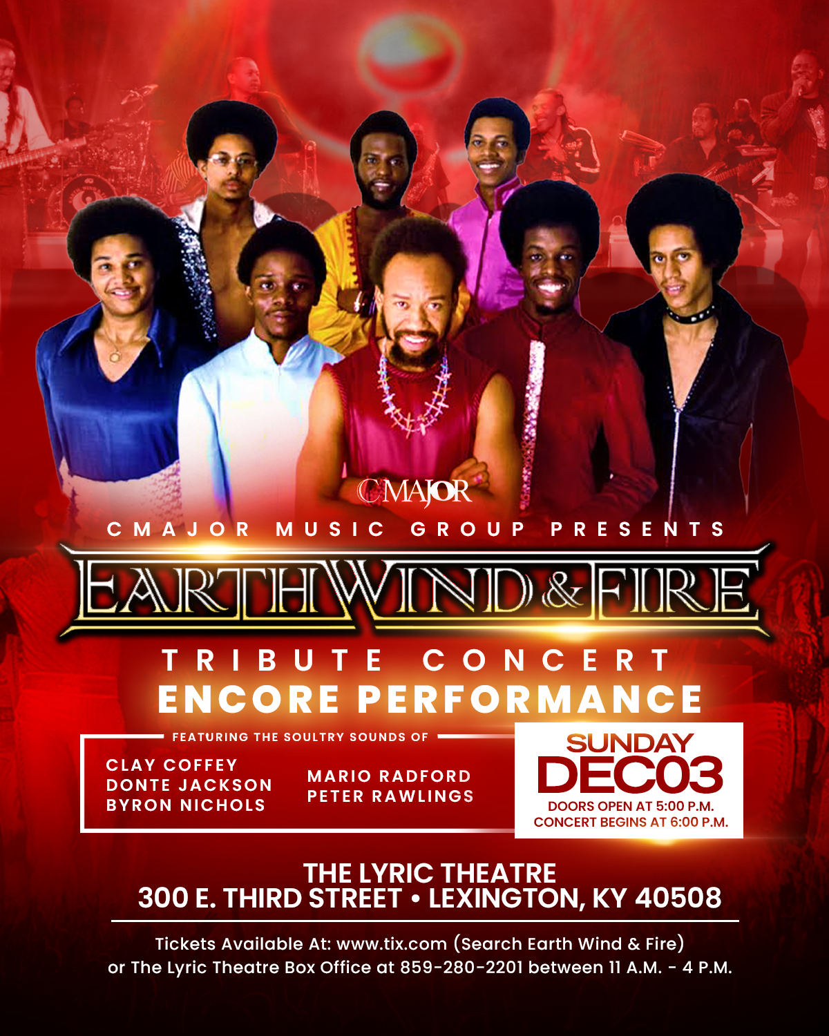 Earth, Wind, & Fire Tribute Concert: Encore Performance - Lyric Theatre ...