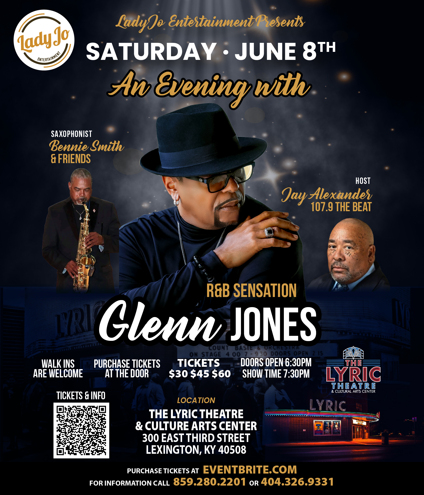 LadyJo Entertainment Presents: Glenn Jones - Lyric Theatre and Culture ...