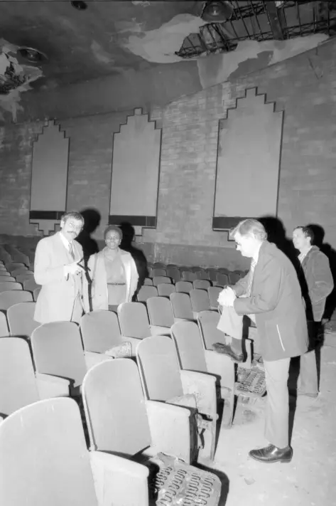 Lyric Theatre during renovation in 2004