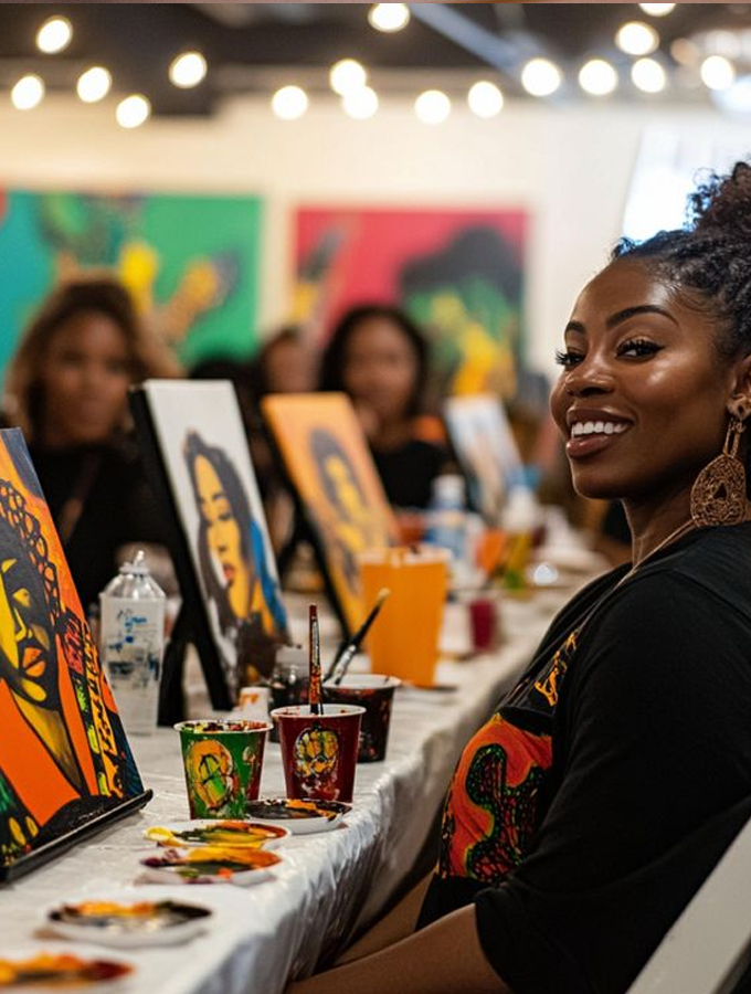 Paint and sip class